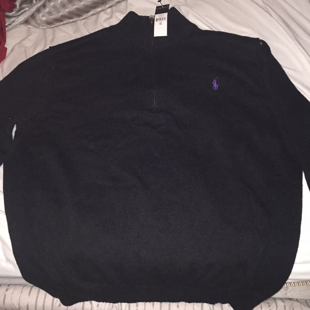 Black polo sweater extra large. New with tags